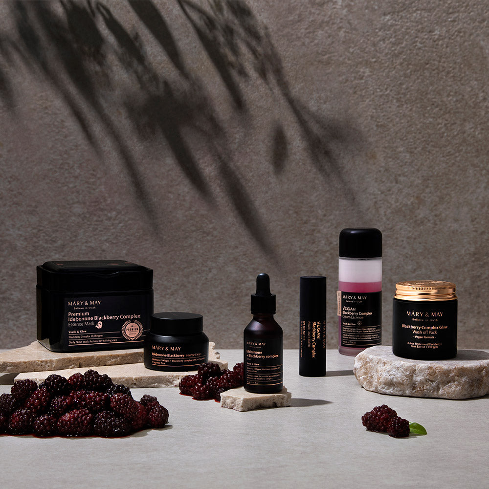 [MARY & MAY] Vegan Blackberry Complex Glow Washoff Pack 125g - LUUELA