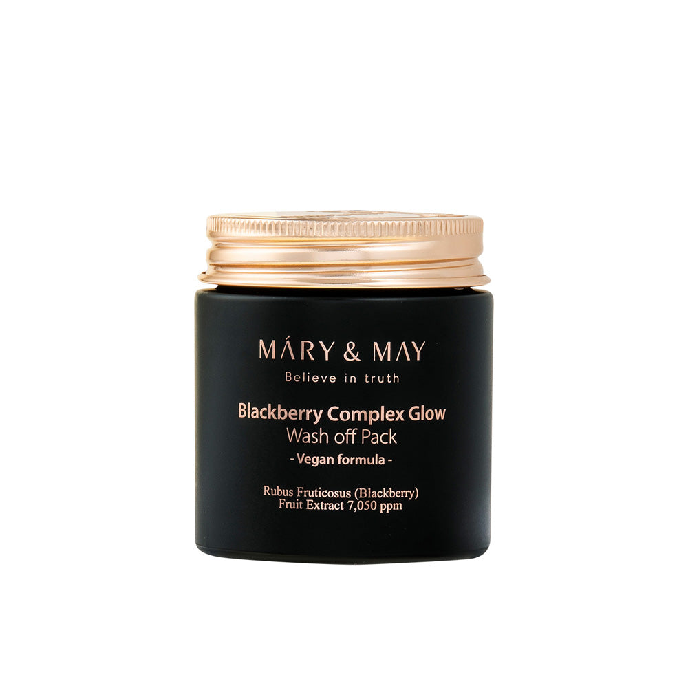 [MARY & MAY] Vegan Blackberry Complex Glow Washoff Pack 125g - LUUELA