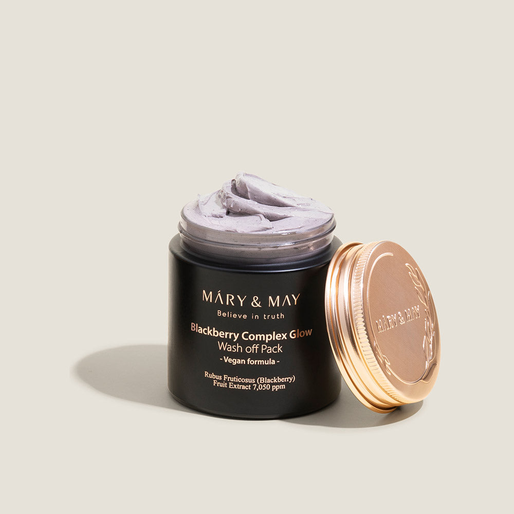 [MARY & MAY] Vegan Blackberry Complex Glow Washoff Pack 125g - LUUELA