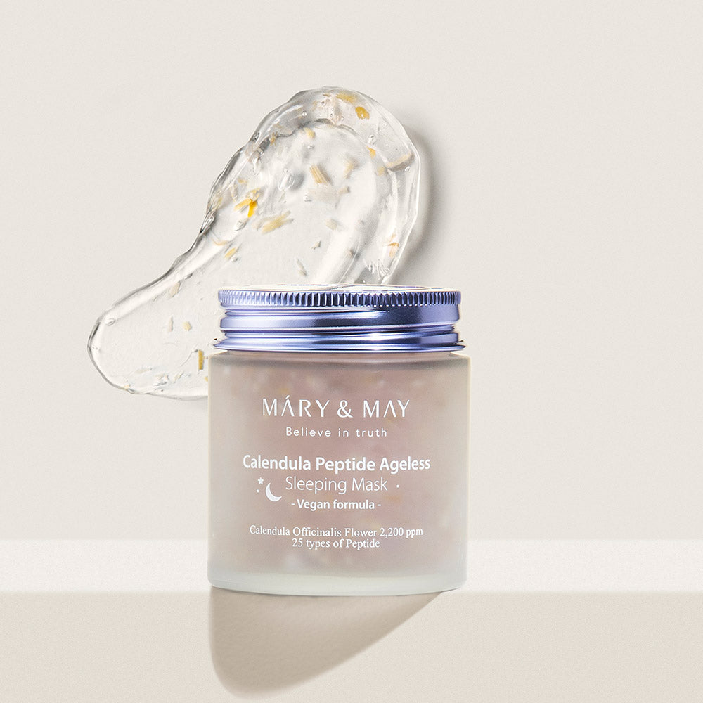 [MARY & MAY] Vegan Calendula Peptide Ageless Sleeping Mask 110g - LUUELA