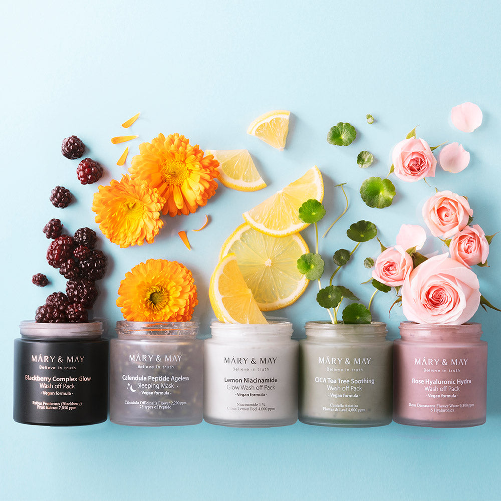 [MARY & MAY] Vegan Calendula Peptide Ageless Sleeping Mask 110g - LUUELA