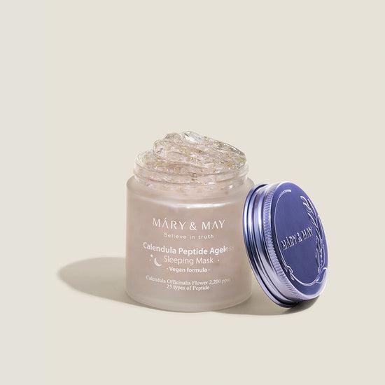 [MARY & MAY] Vegan Calendula Peptide Ageless Sleeping Mask 110g - LUUELA
