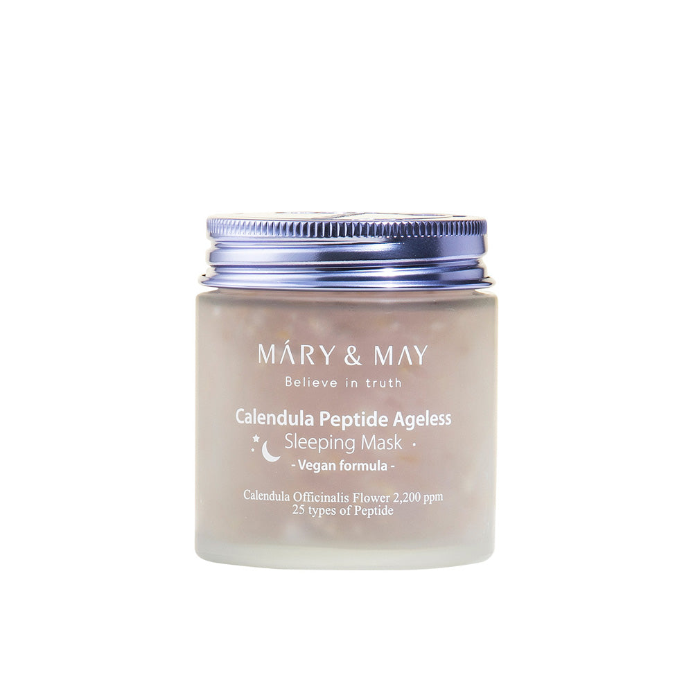 [MARY & MAY] Vegan Calendula Peptide Ageless Sleeping Mask 110g - LUUELA