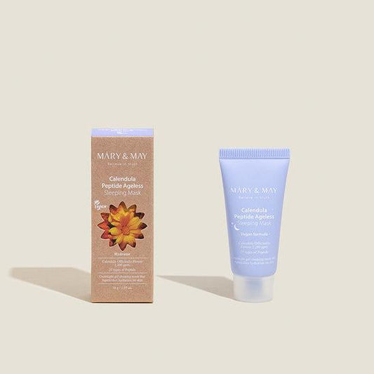 [MARY & MAY] Vegan Calendula Peptide Ageless Sleeping Mask 30g - LUUELA