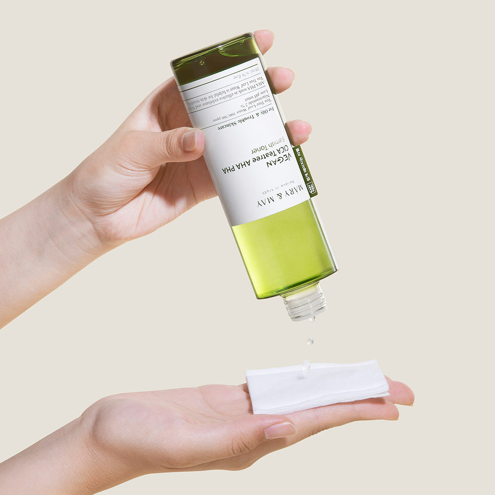 [MARY & MAY] Vegan CICA Tea Tree AHA PHA Blemish Toner 200ml - LUUELA