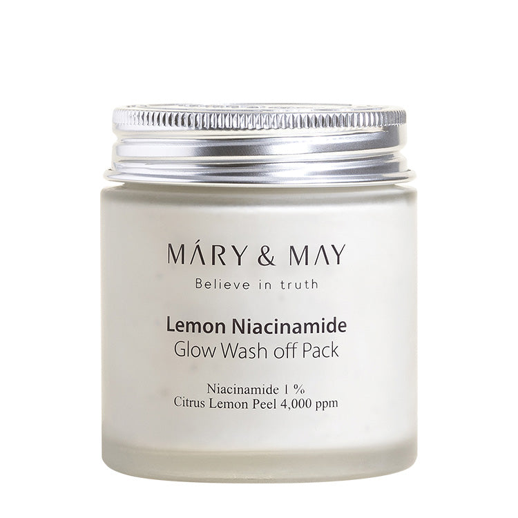 [MARY & MAY] Vegan Lemon Niacinamide Glow Wash off Pack 125g - LUUELA