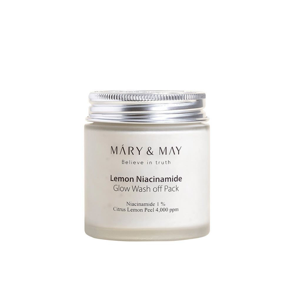 [MARY & MAY] Vegan Lemon Niacinamide Glow Wash off Pack 125g - LUUELA