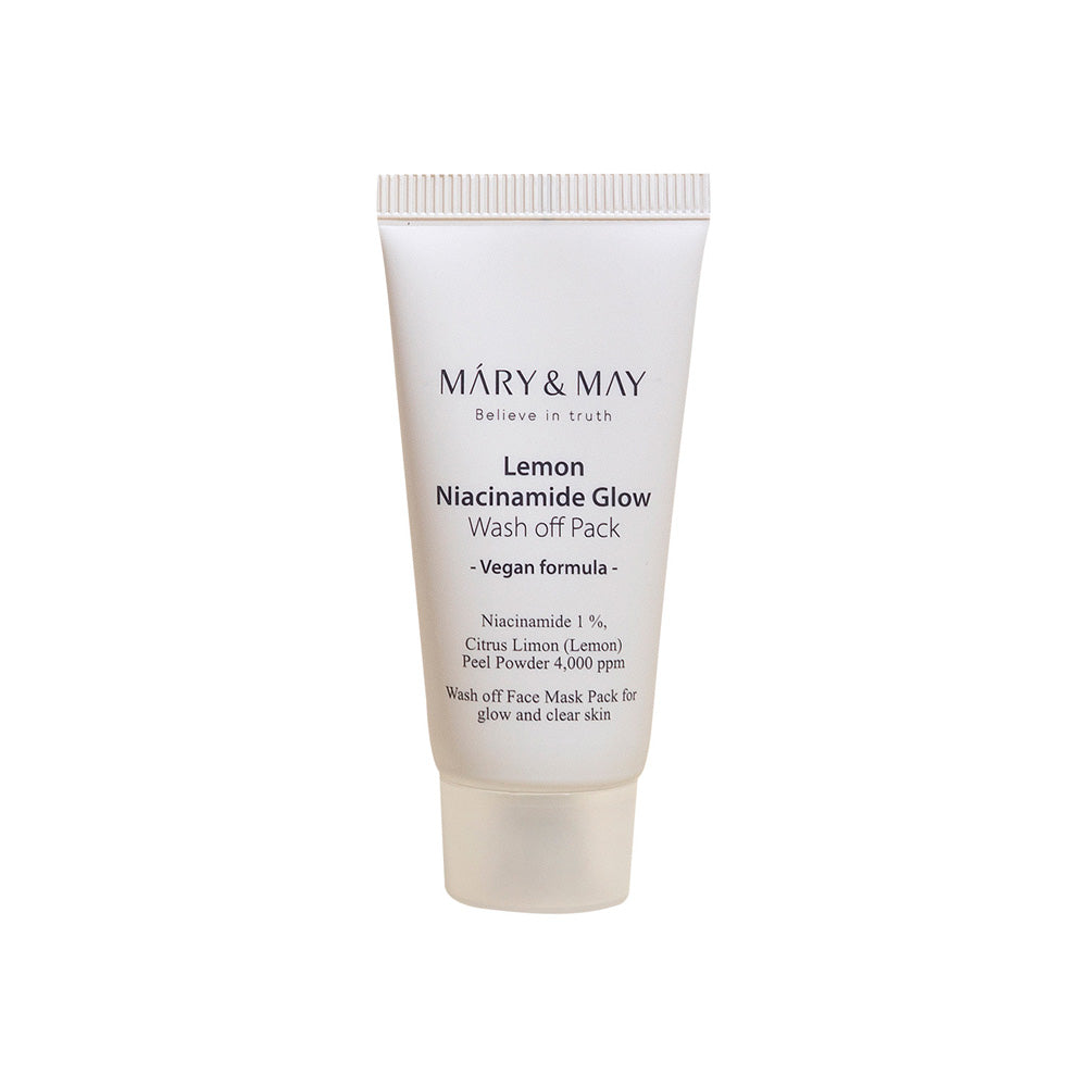 [MARY & MAY] Vegan Lemon Niacinamide Glow Wash off Pack 30g - LUUELA