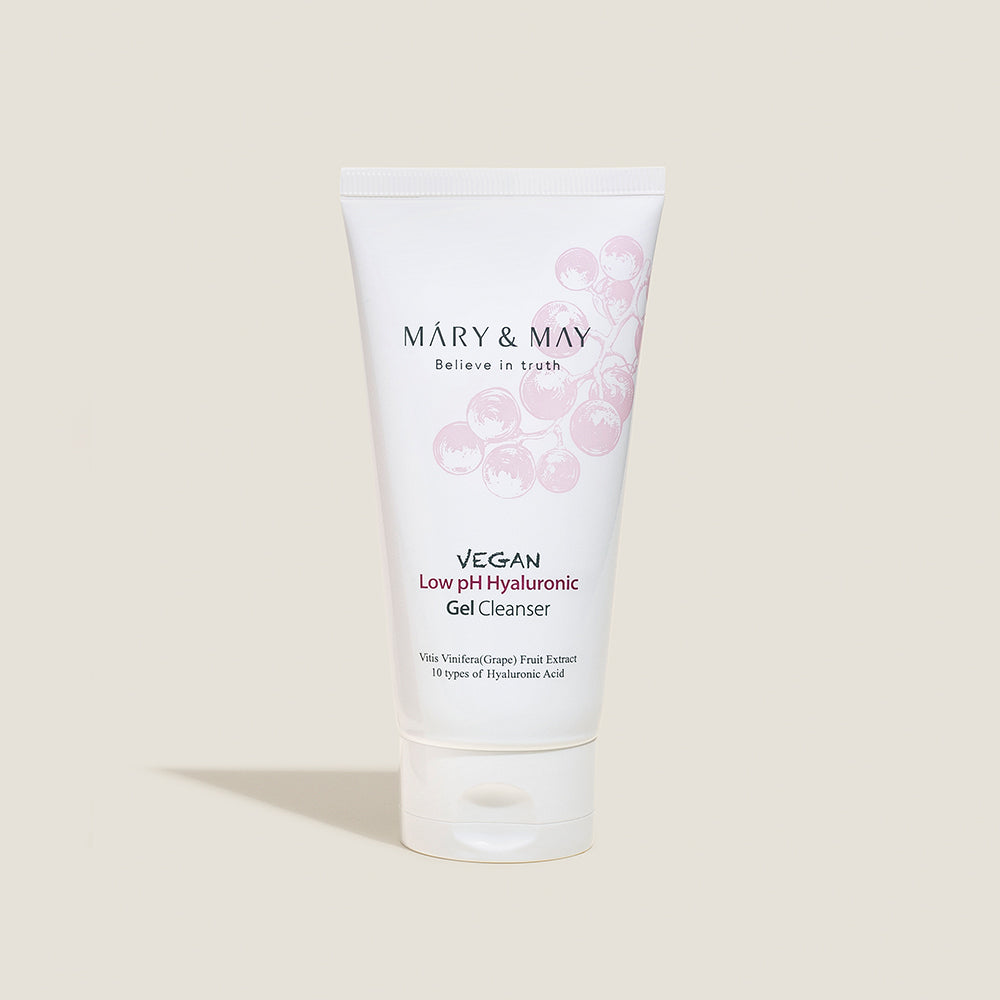 [MARY & MAY] Vegan Low pH Hyaluronic Gel Cleanser 150ml - LUUELA