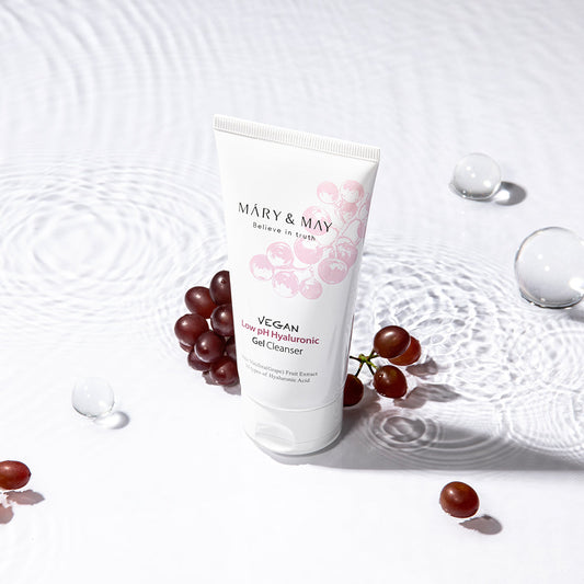 [MARY & MAY] Vegan Low pH Hyaluronic Gel Cleanser 150ml - LUUELA