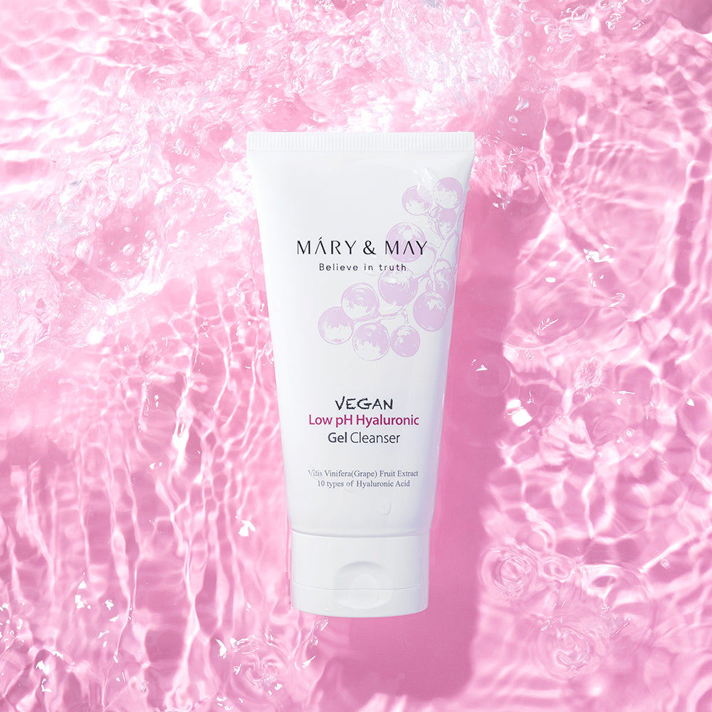 [MARY & MAY] Vegan Low pH Hyaluronic Gel Cleanser 150ml - LUUELA