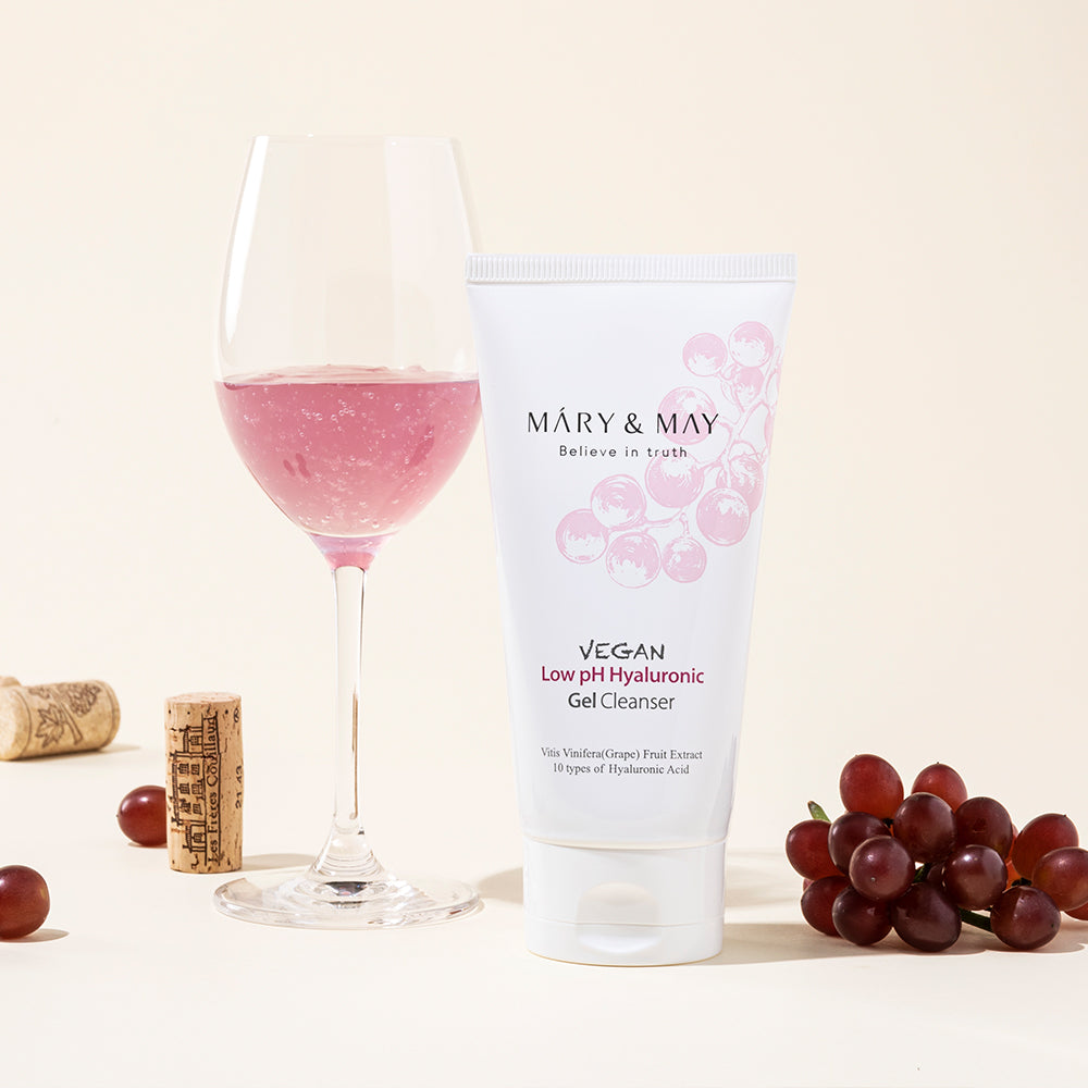 [MARY & MAY] Vegan Low pH Hyaluronic Gel Cleanser 150ml - LUUELA