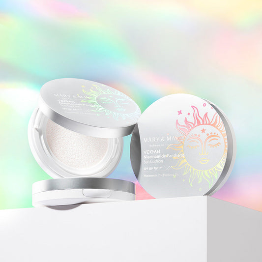 [MARY & MAY] Vegan Niacinamide Panthenol Sun Cushion SPF50+ PA++++ 25g - LUUELA