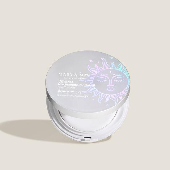 [MARY & MAY] Vegan Niacinamide Panthenol Sun Cushion SPF50+ PA++++ 25g - LUUELA