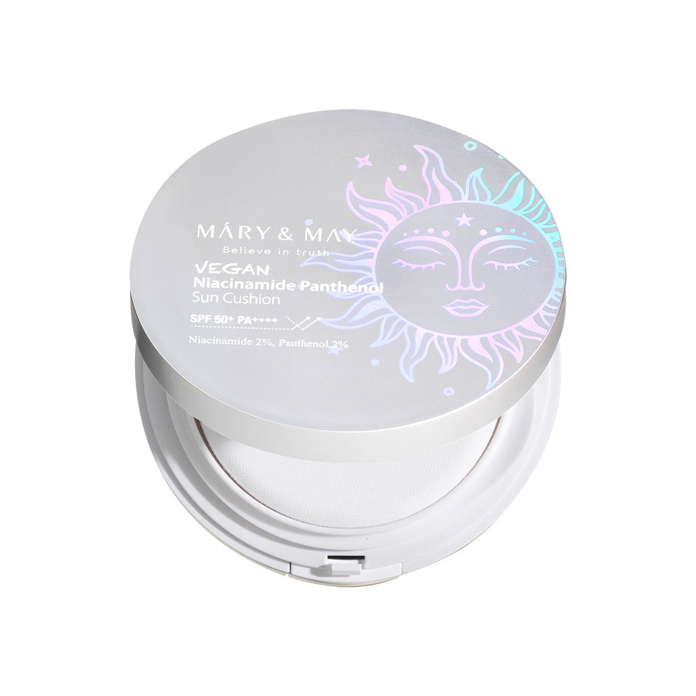 [MARY & MAY] Vegan Niacinamide Panthenol Sun Cushion SPF50+ PA++++ 25g - LUUELA