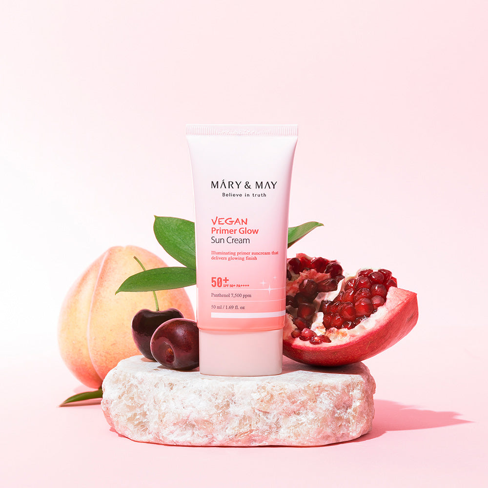 [MARY & MAY] Vegan Primer Glow Sun Cream SPF50+ PA++++ 50ml - LUUELA