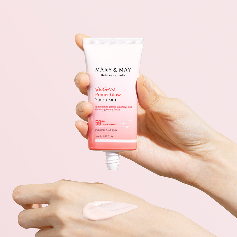 [MARY & MAY] Vegan Primer Glow Sun Cream SPF50+ PA++++ 50ml - LUUELA