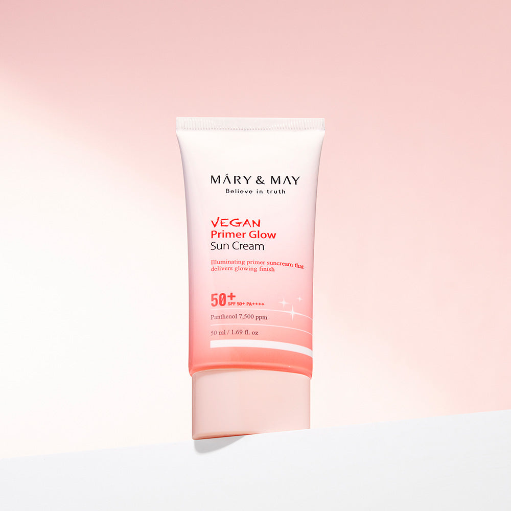 [MARY & MAY] Vegan Primer Glow Sun Cream SPF50+ PA++++ 50ml - LUUELA