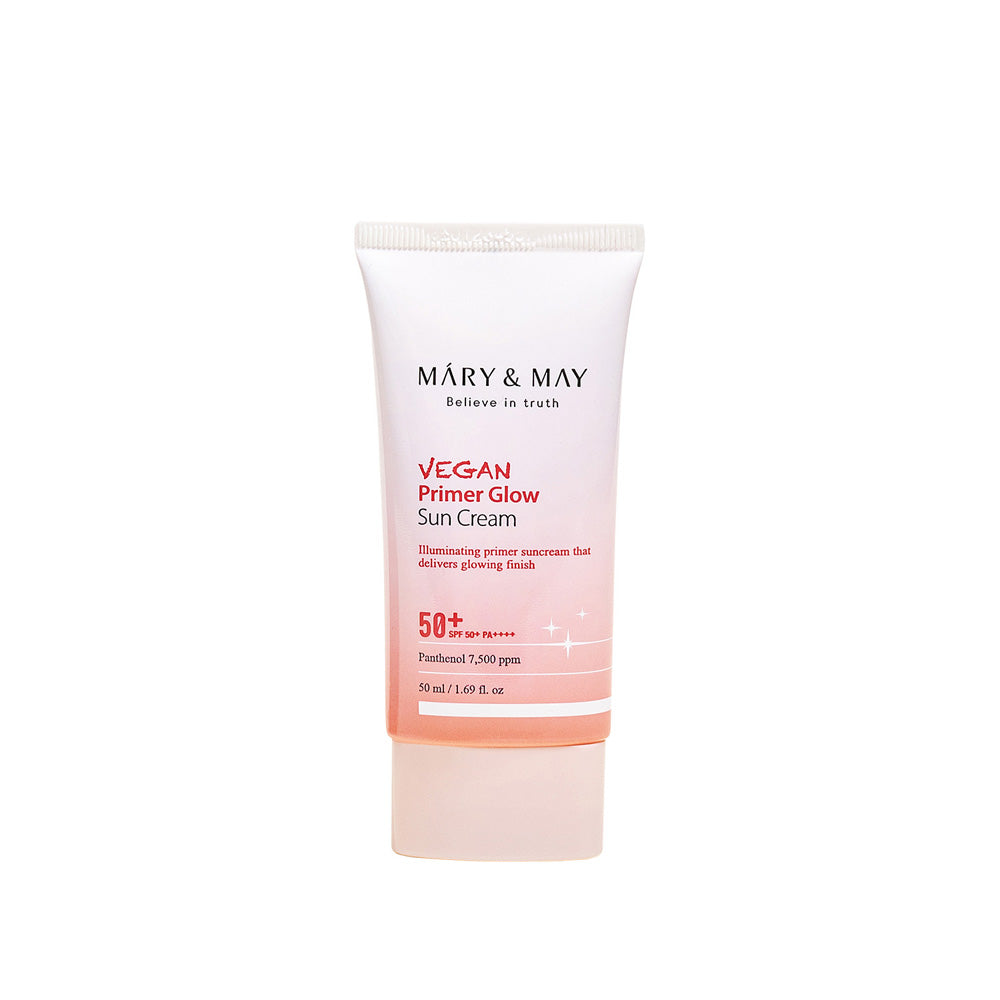 [MARY & MAY] Vegan Primer Glow Sun Cream SPF50+ PA++++ 50ml - LUUELA