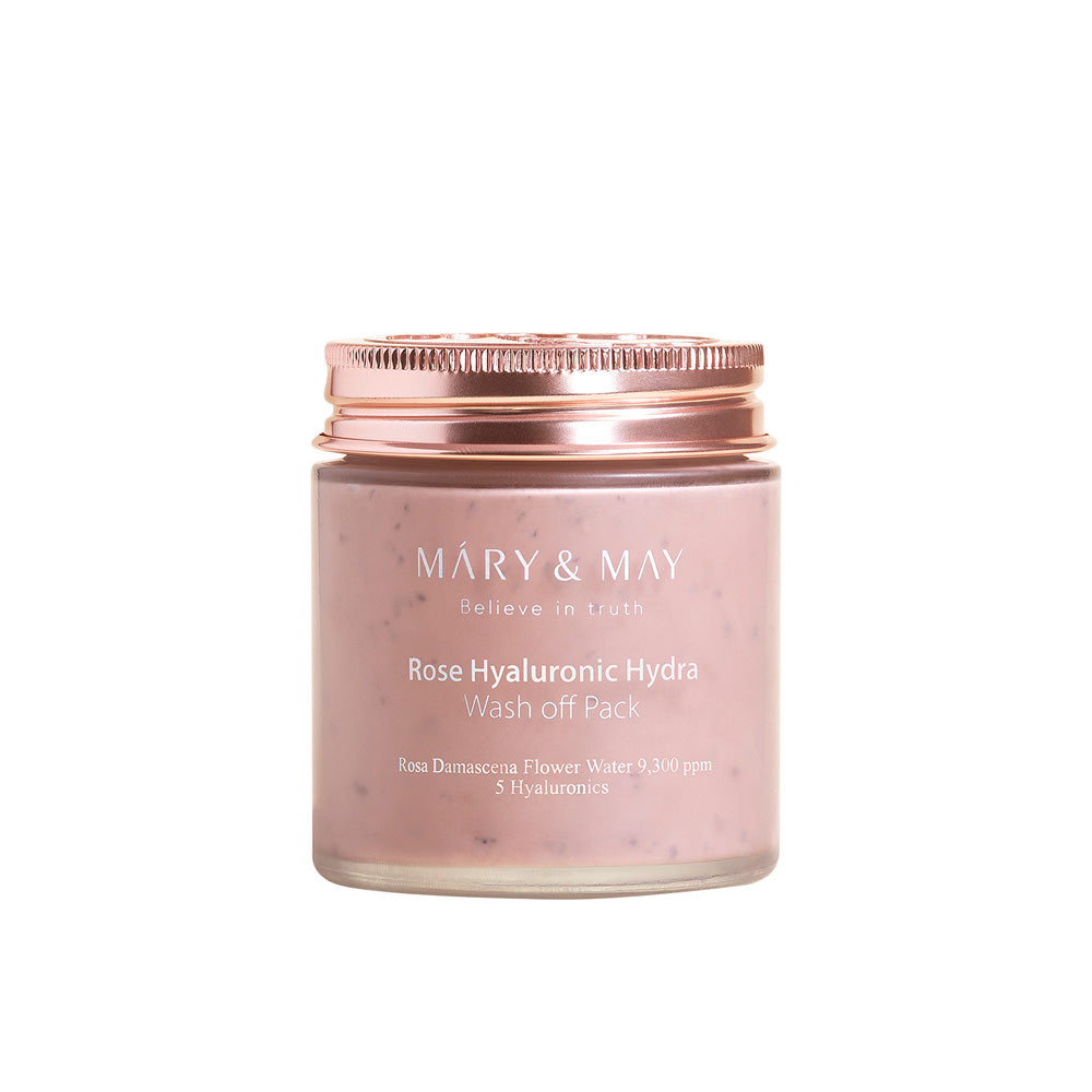 [MARY & MAY] Vegan Rose Hyaluronic Hydra Wash off Pack 125g - LUUELA
