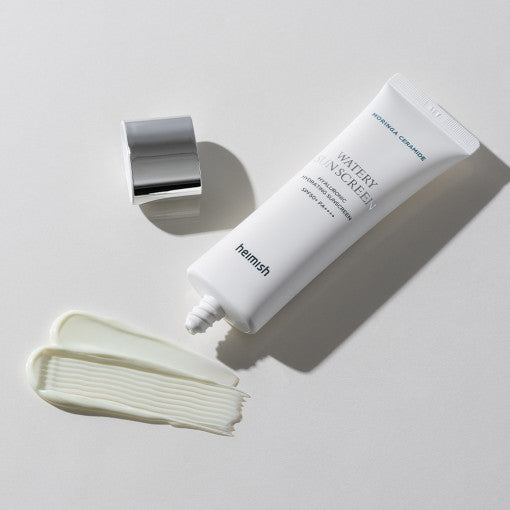 heimish Moringa Ceramide Hyaluronic Hydrating Watery Sunscreen SPF50+ PA++++ 50ml - LUUELA