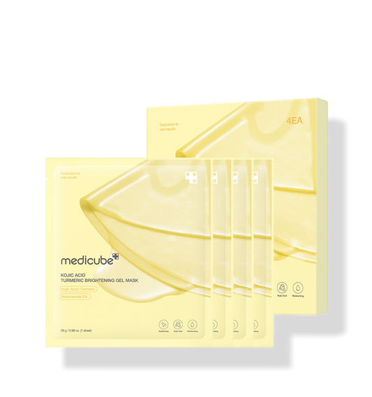 medicube Kojic Acid Turmeric Brightening Gel Mask 28g*4ea - LUUELA
