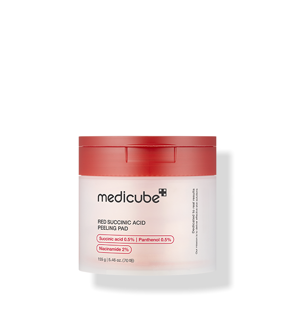 medicube Red Succinic Acid Peeling Pad 155g/70pads - LUUELA