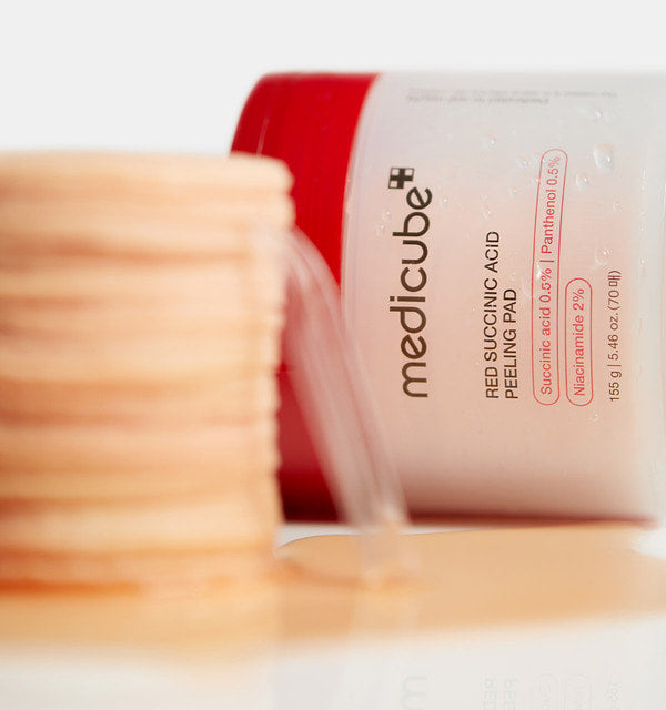 medicube Red Succinic Acid Peeling Pad 155g/70pads - LUUELA