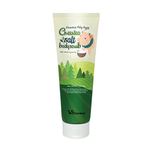 Elizavecca Milky Piggy Greentea Salt Body Scrub 300g - LUUELA