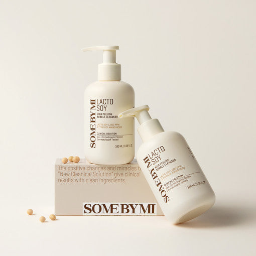 [SOME BY MI] Lacto Soy Mild Peeling Bubble Cleanser 180ml - LUUELA