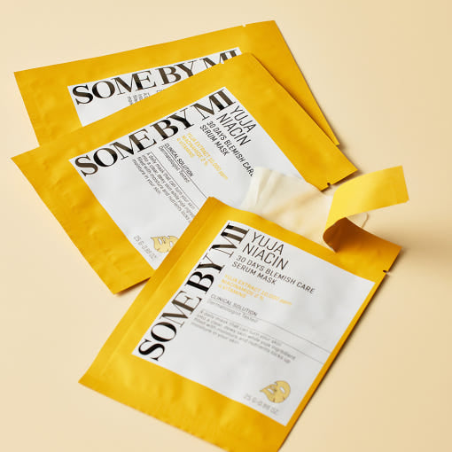 [SOME BY MI] Yuja Niacin Blemish Care Serum Mask 25g*10ea - LUUELA
