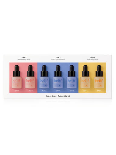 belif Super Drops 7 Days Trial Kit 6ml*7ea - LUUELA