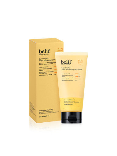 belif Super Knights Bright Toning Vegan Pack Cleanser 150ml - LUUELA