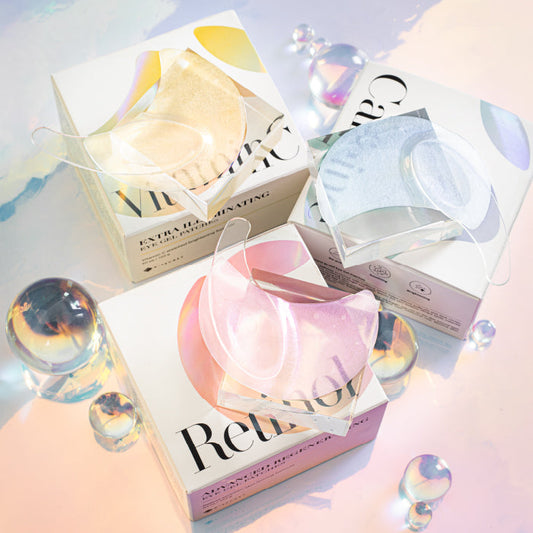 K-SECRET Eye Gel Patches Set (RETINOL + VITAMIN C + CAFFEINE) 60ea/102g*3 - LUUELA