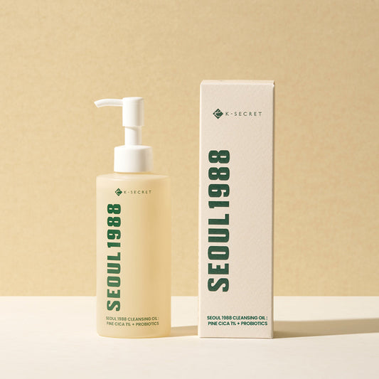 K-SECRET SEOUL 1988 Cleansing Oil : Pine Cica 1% + Probiotics 200ml - LUUELA