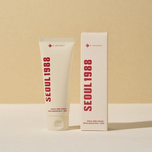 K-SECRET SEOUL 1988 Cream : Snail Mucin 93% + Rice 100ml - LUUELA