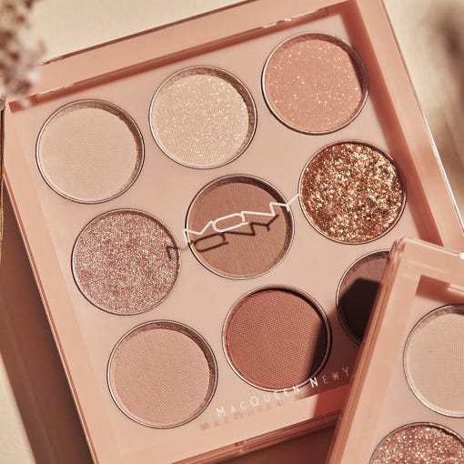 [MACQUEEN New York] 1001 Tone-On-Tone Shadow Palette Pro 9 9g #Nude Mood - LUUELA