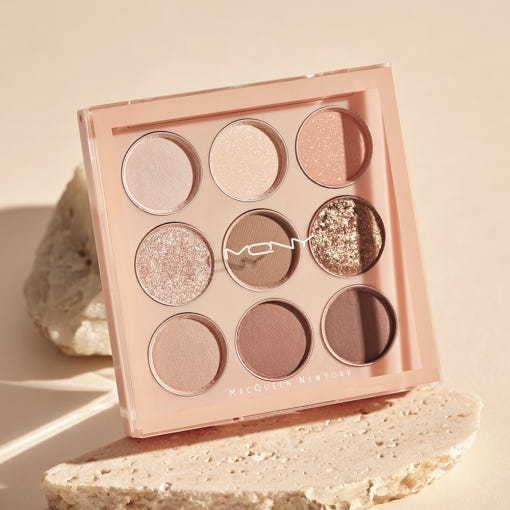 [MACQUEEN New York] 1001 Tone-On-Tone Shadow Palette Pro 9 9g #Nude Mood - LUUELA