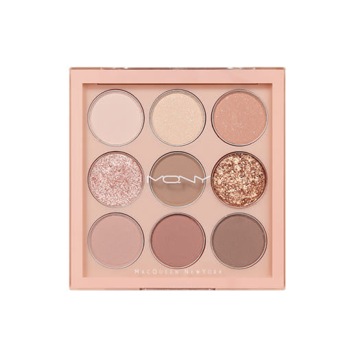 [MACQUEEN New York] 1001 Tone-On-Tone Shadow Palette Pro 9 9g #Nude Mood - LUUELA