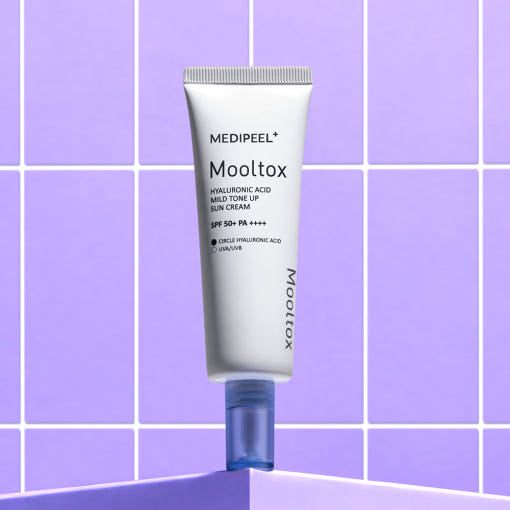 MEDIPEEL Hyaluronic Acid Layer Mooltox Mild Tone Up Sun Cream SPF 50+PA++++ 50g - LUUELA