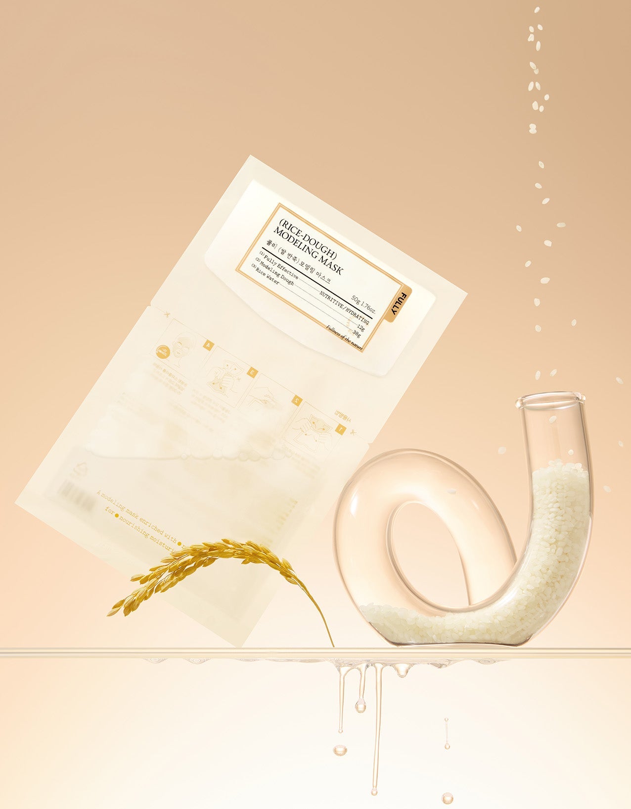 FULLY RICE-DOUGH MODELING MASK 50g*4ea - LUUELA