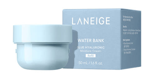 LANEIGE Water Bank Blue Hyaluronic Cream Moisturizer (Refill) 50ml - LUUELA