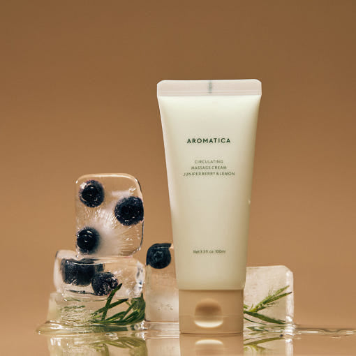 AROMATICA Circulating Massage Cream Juniper Berry & Lemon 100ml - LUUELA
