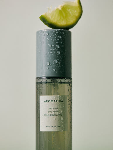 AROMATICA Inspirit Body Mist Basil & Bergamot 120ml - LUUELA