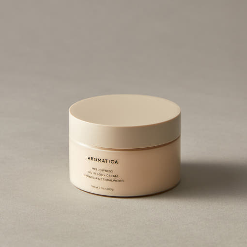 AROMATICA Mellowness Oil In Body Cream Magnolia & Sandanwood 200g - LUUELA