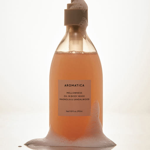 AROMATICA Mellowness Oil In Body Wash Magnolia & Sandalwood 290ml - LUUELA