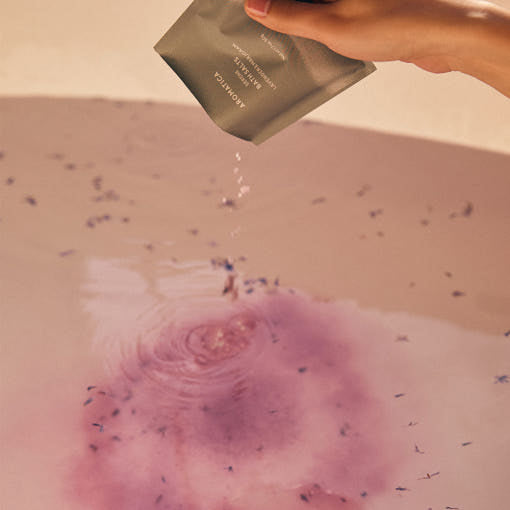 AROMATICA Serene Bath Salts Lavender & Marjoram 50g - LUUELA