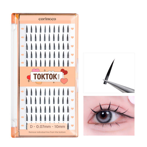 CORINGCO Toktok-Hara Bold Eyelash 100pcs (3 Types) - LUUELA