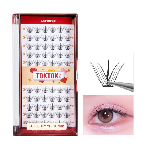 CORINGCO Toktok-Hara Cupid Eyelash 60pcs (3 Types) - LUUELA