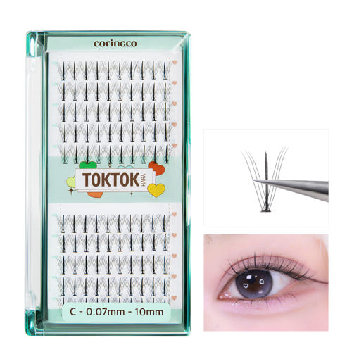 CORINGCO Toktok-Hara W Eyelash 100pcs (4 Types) - LUUELA